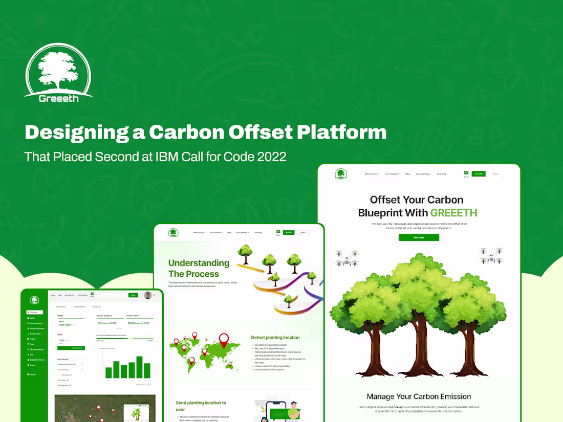 Cover image for Carbon offset platform || Won IBM Call for Code