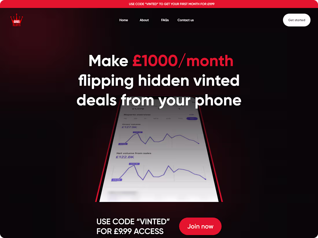Cover image for KINGALERT Website Design