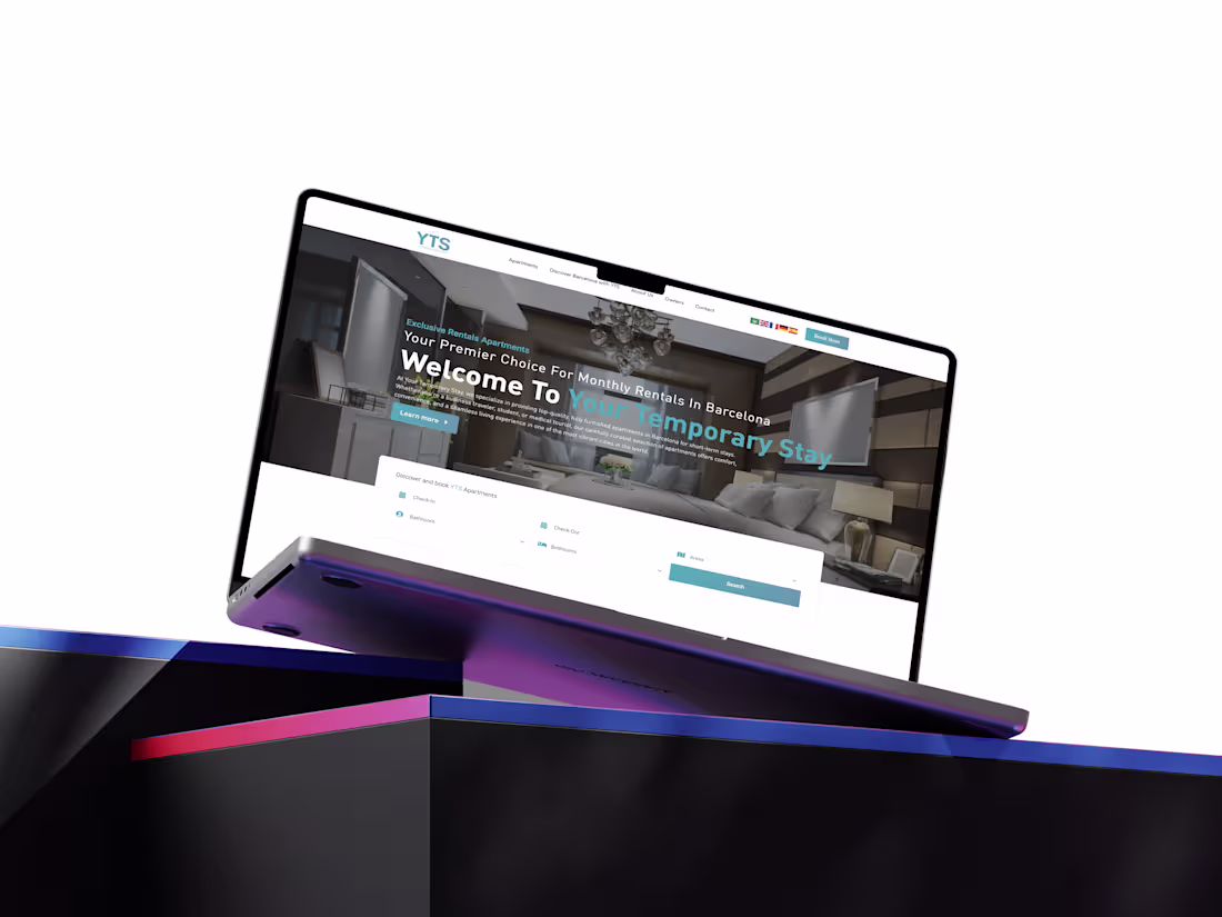 Cover image for Your Temporary Stay – Apartment Booking Website Development