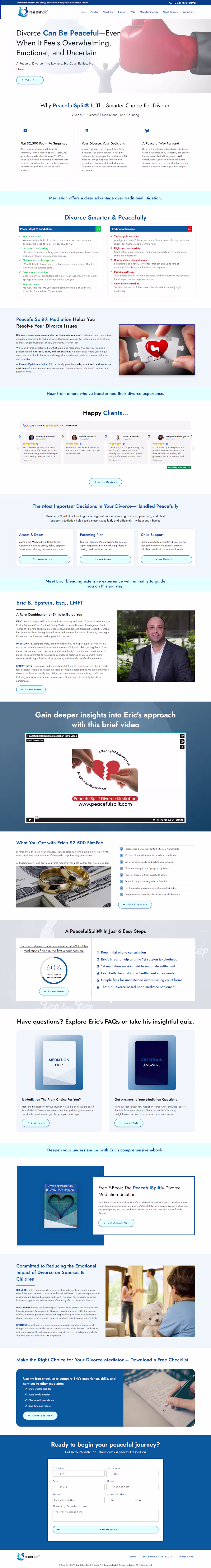 Cover image for Peaceful Split – Couples' Counseling Site