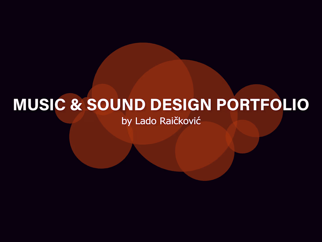 Cover image for Sound Design Show-Reel by Lado Raickovic