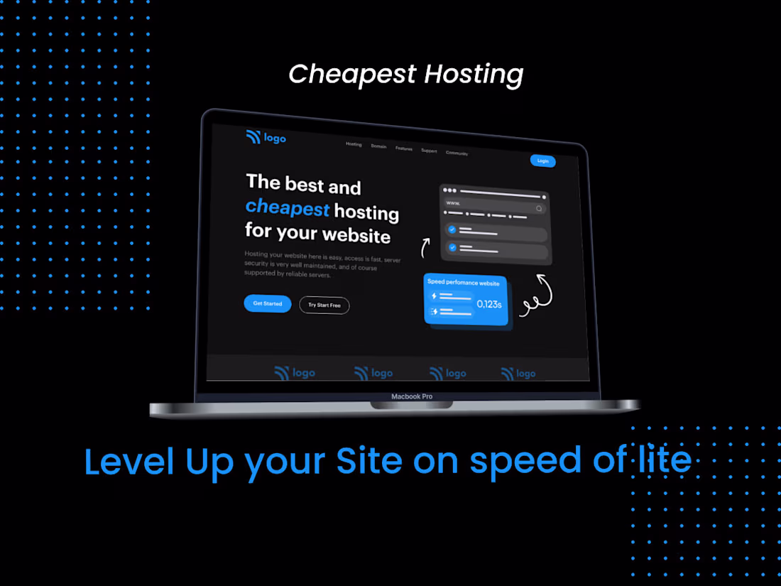 Cover image for Hosting SASS | Landing Page | Product Design | Figma | Photoshop