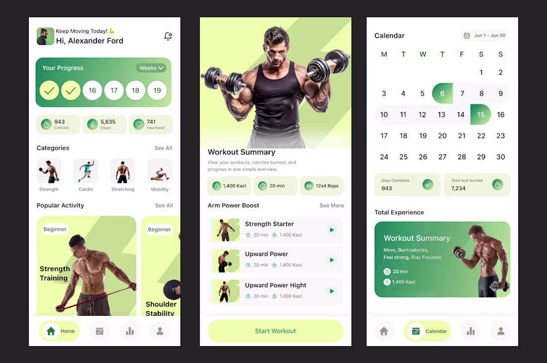 Cover image for Fitness & Workout Tracker Mobile