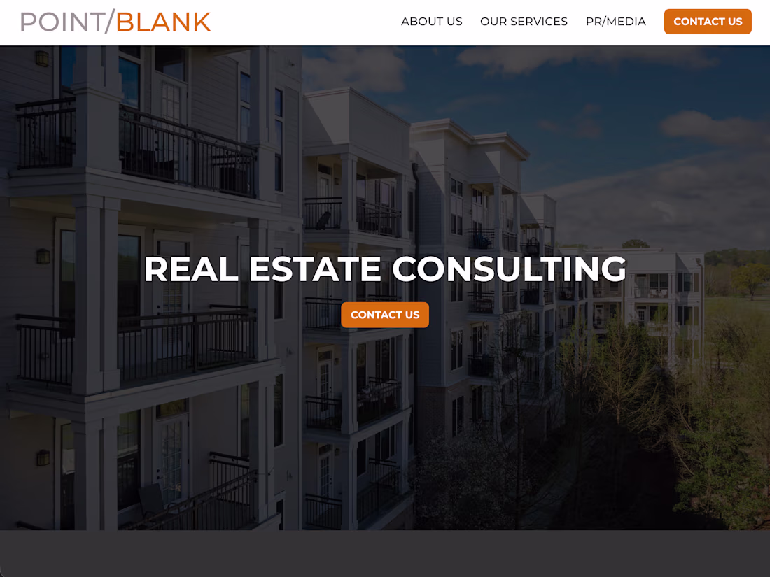 Cover image for POINT/BLANK Website Redesign