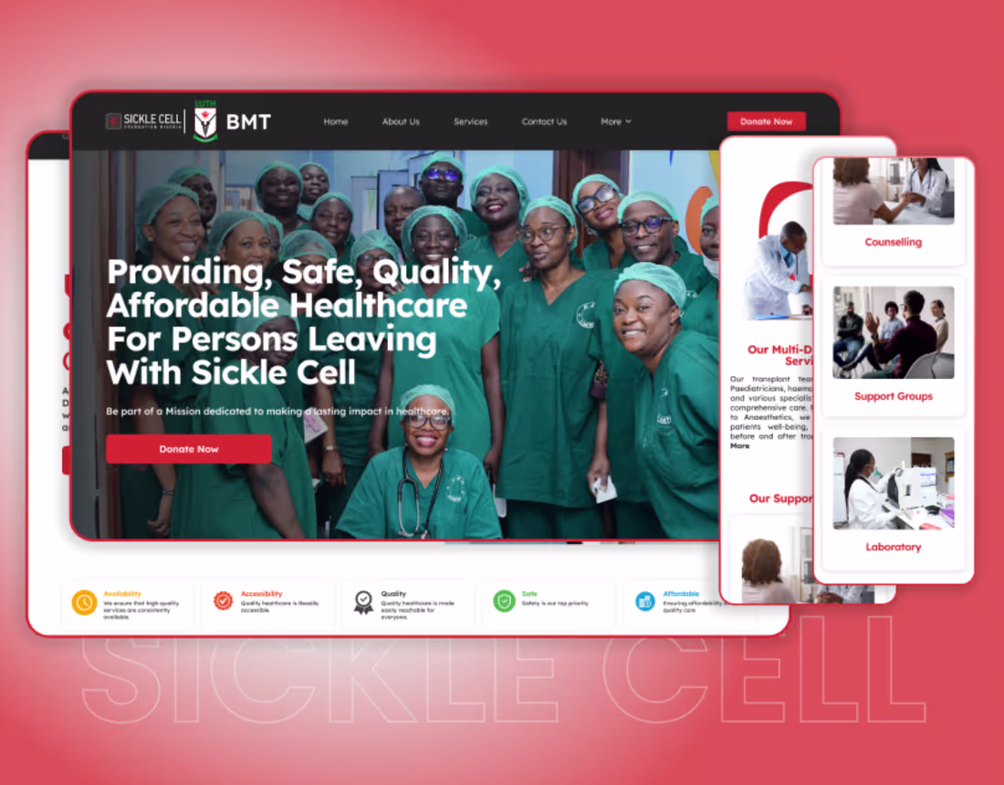 Cover image for Sickle Cell/BMT UX/UI case study!