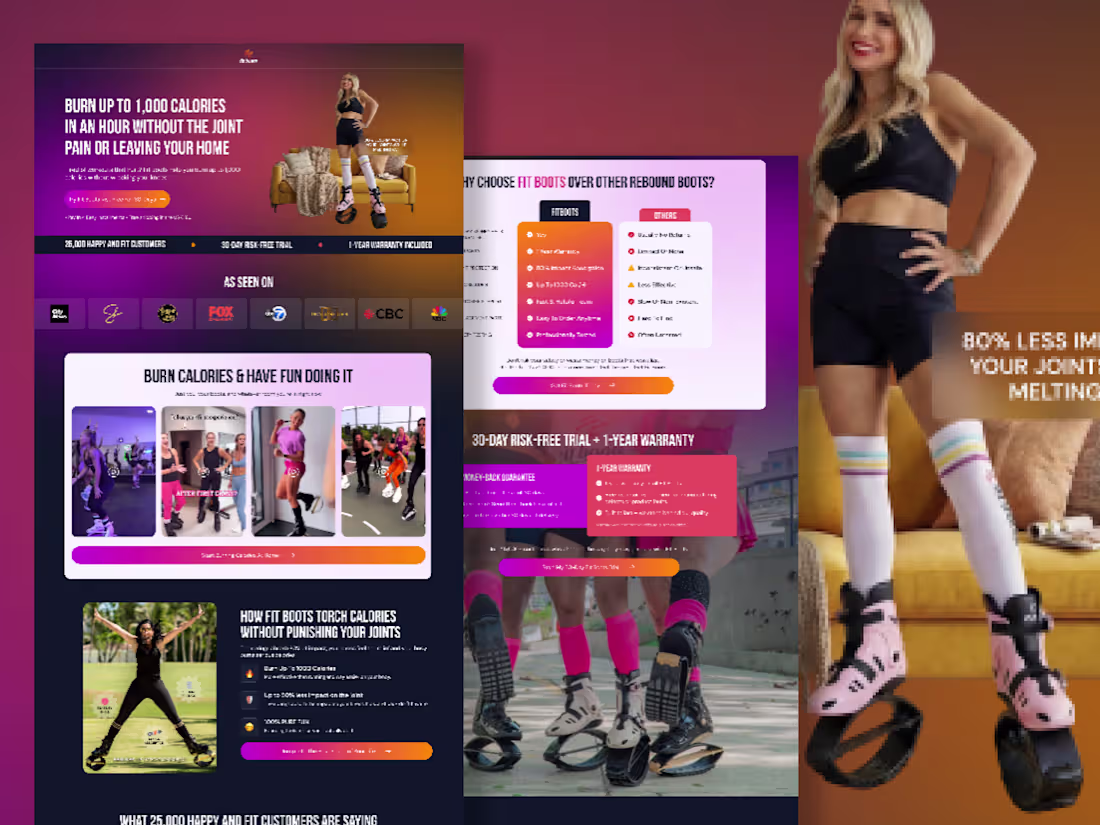 Cover image for FitBoots Landing Page