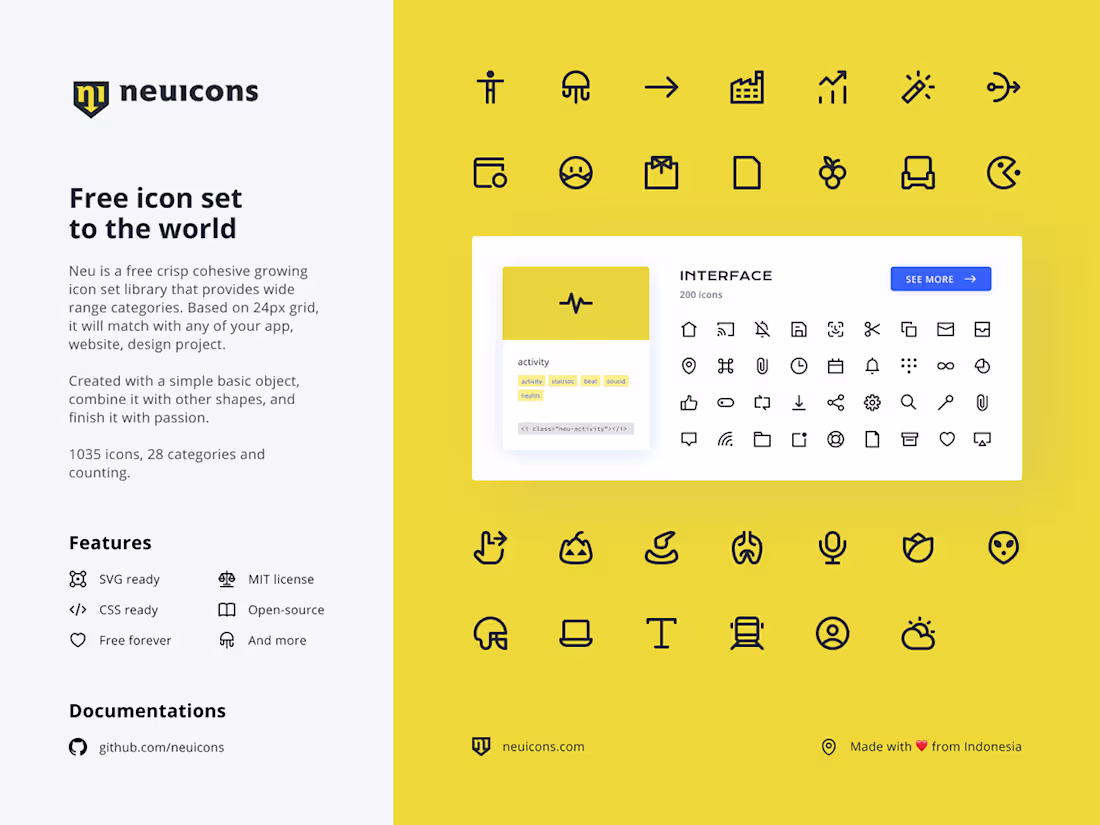 Cover image for Neu Icons - Free icon set to the world