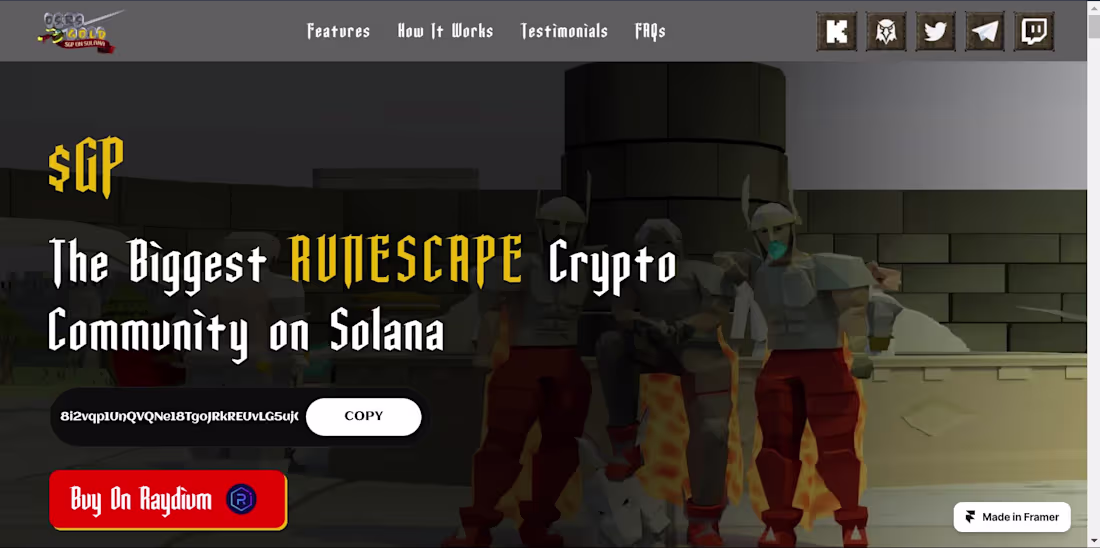 Cover image for OSRS Gold Landing Page Redesign