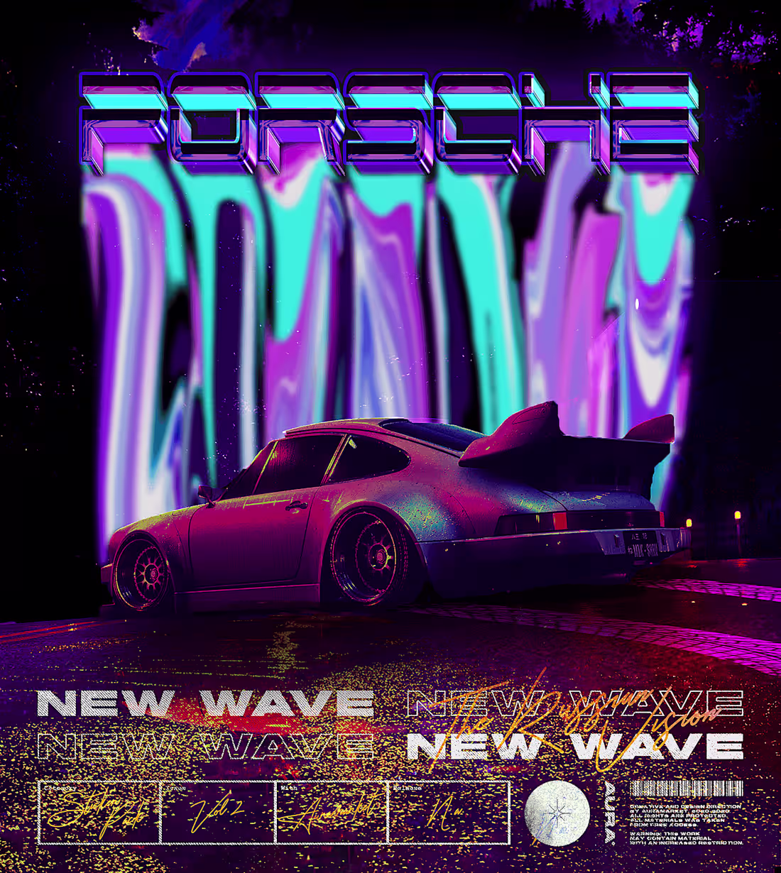 Cover image for PORSCHE CAR POSTER DESIGN :: Behance