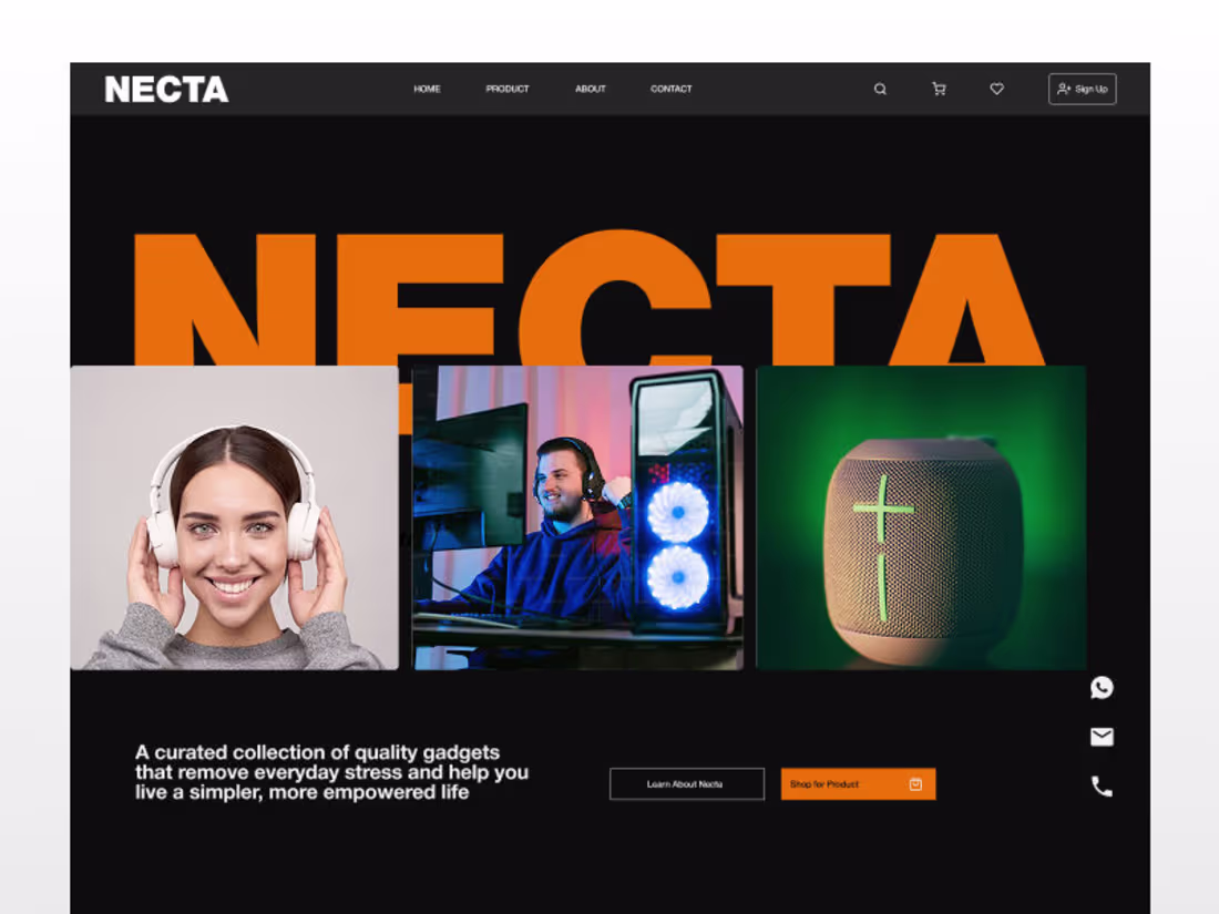 Cover image for Necta: A gadget e-commerce website