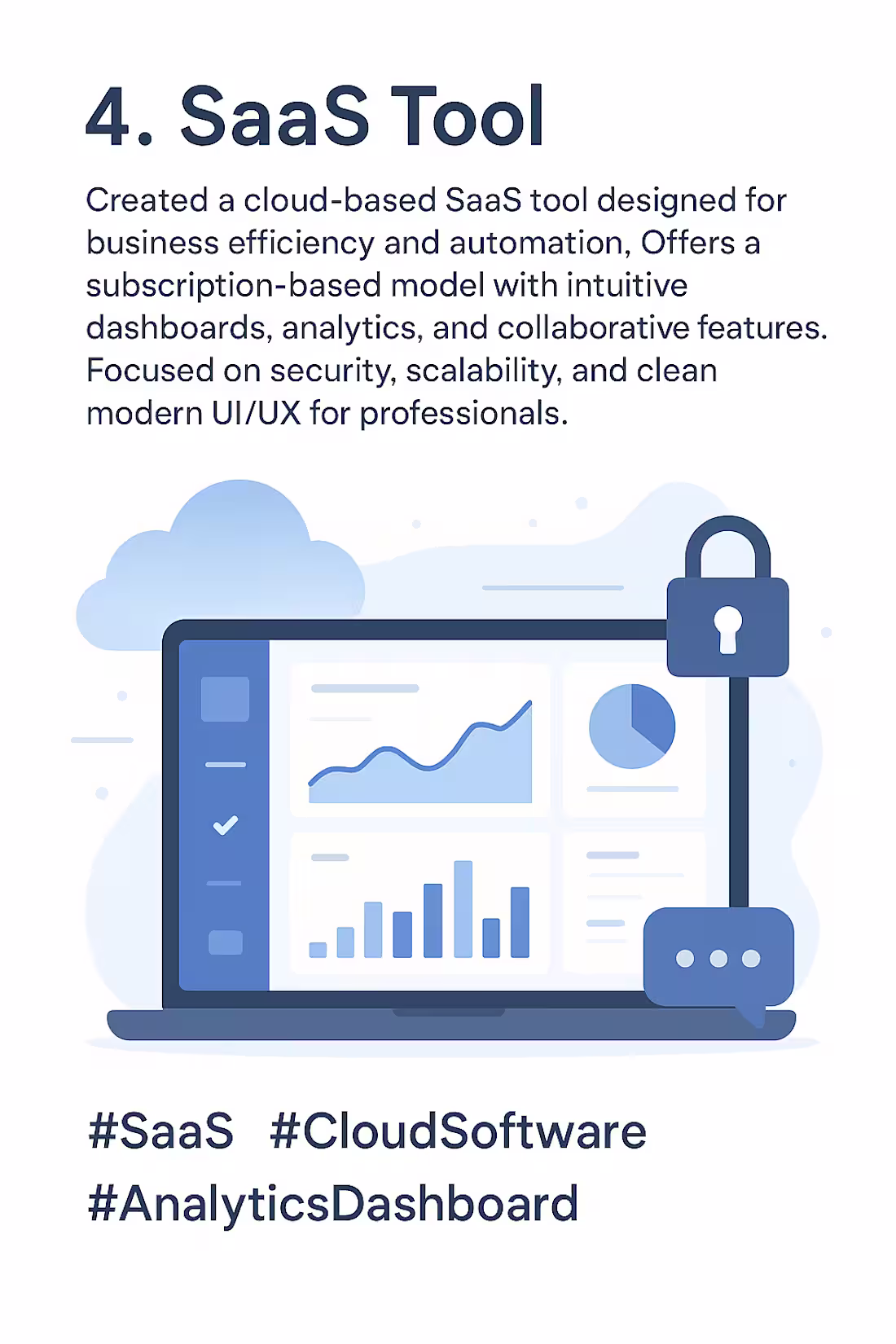 Cover image for Created a cloud-based SaaS tool designed for business effici...