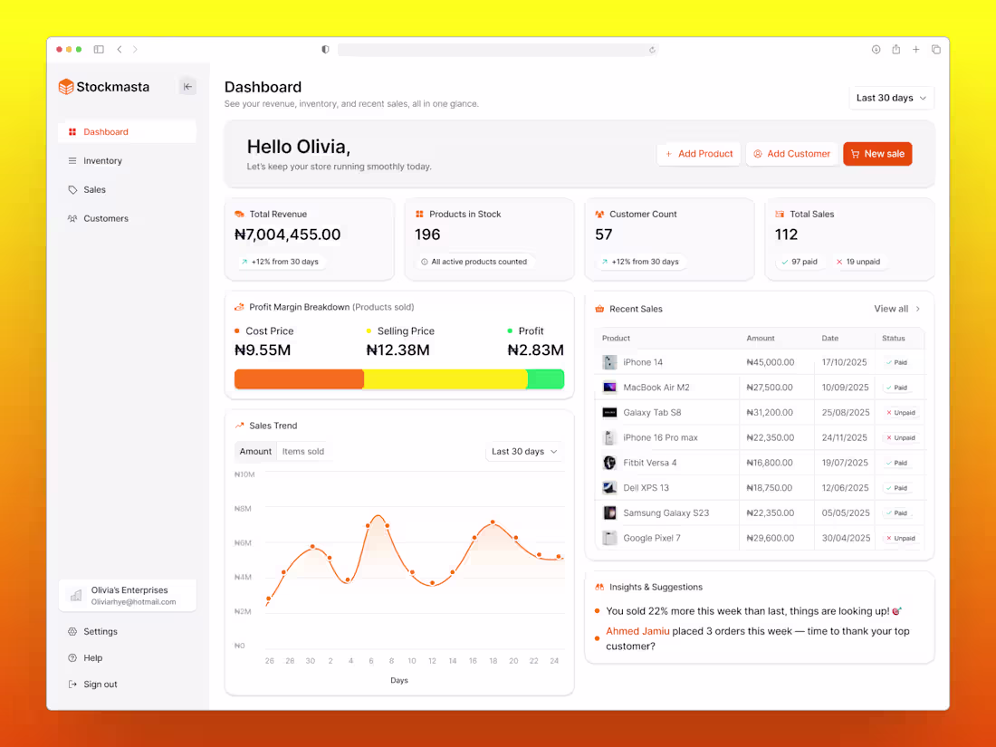 Cover image for Stockmasta SaaS MVP Design