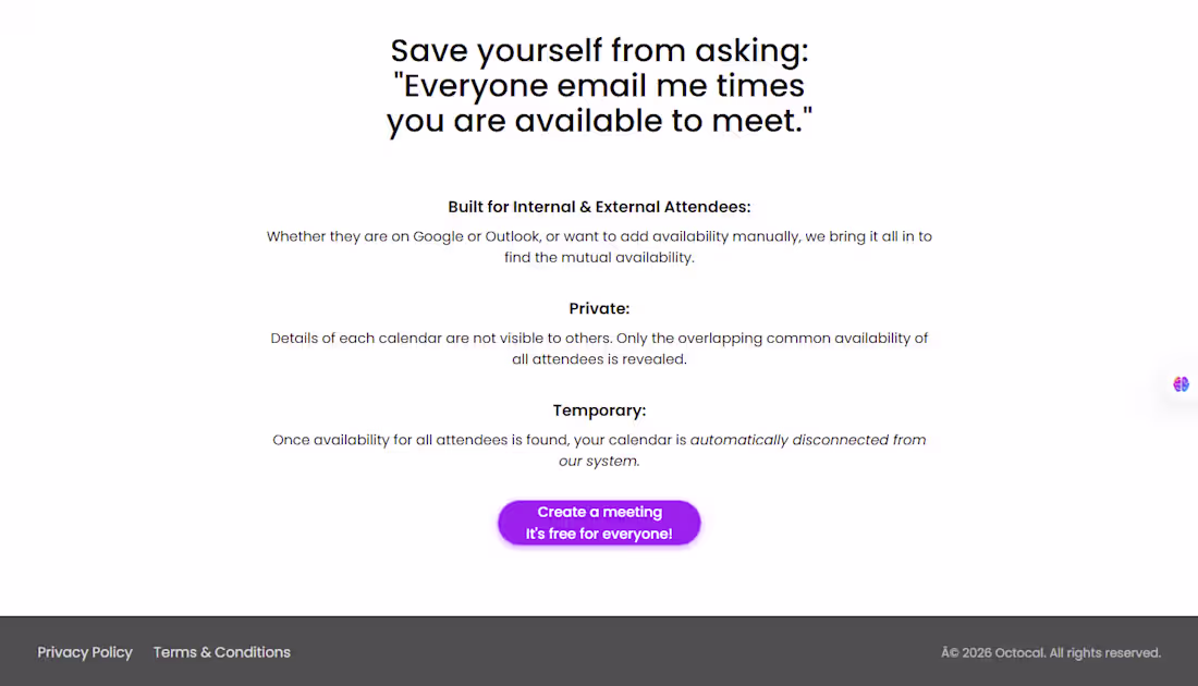 Cover image for OctoCal – Group Meeting Scheduler