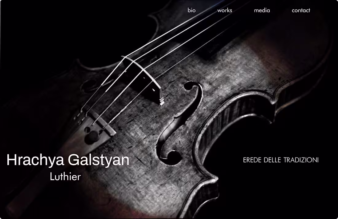 Cover image for Luthier Website Demo