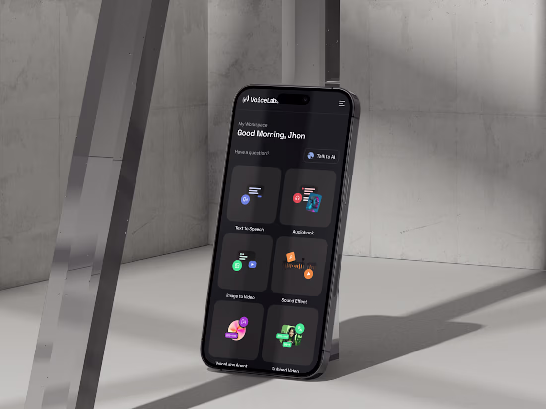 Cover image for AI Voice Generator — Web Application (Responsive)