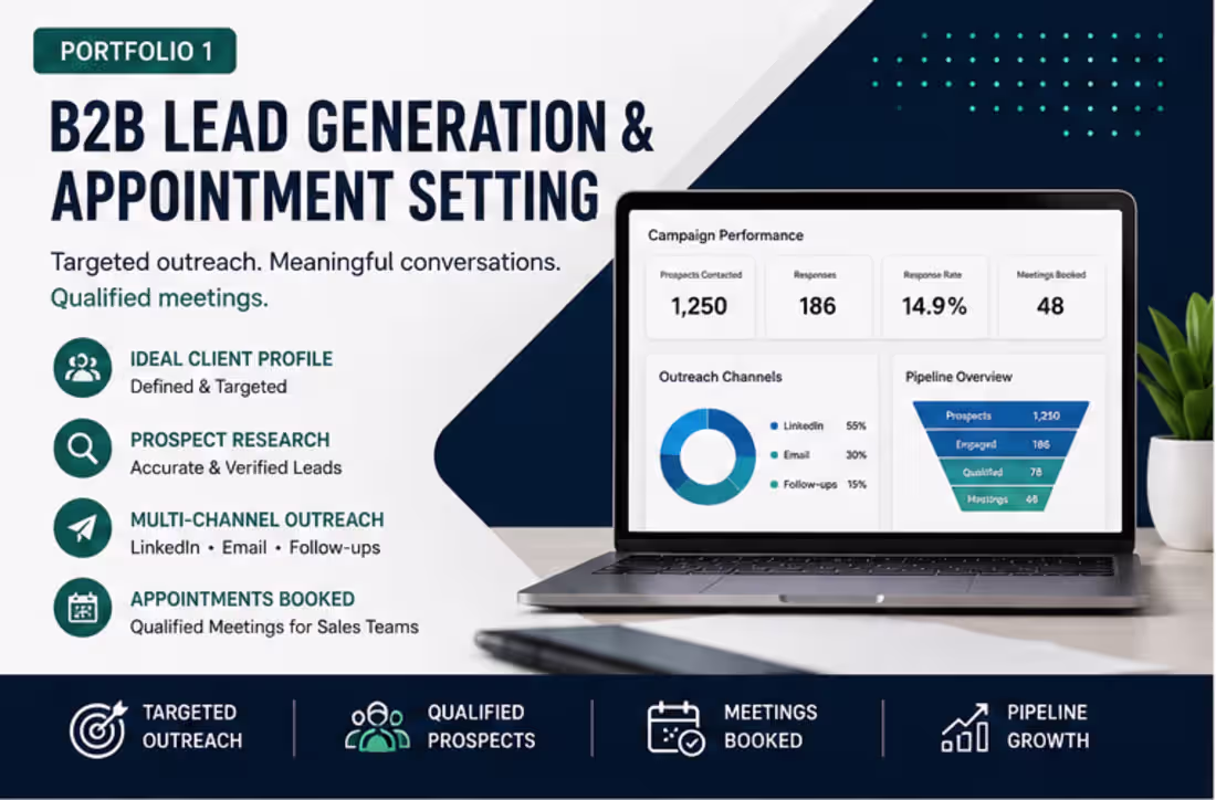 Cover image for B2B Lead Generation & Appointment