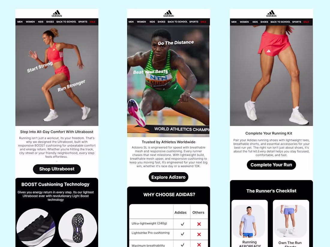 Cover image for Running Product Email Marketing Campaign for Adidas Nigeria