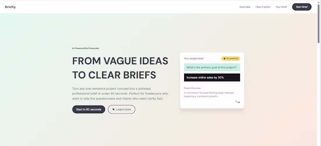 Cover image for Briefly is a web app