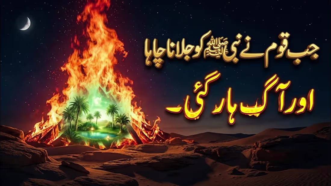 Cover image for 🔥 Jab Qaum Ne Nabi ﷺ Ko Jalana Chaha — Aur Aag Haar Gayi |Animated Story |