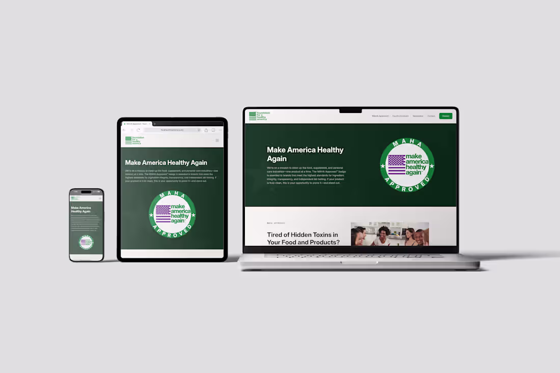 Cover image for Web Design & Development for Foundation for a Healthy America 