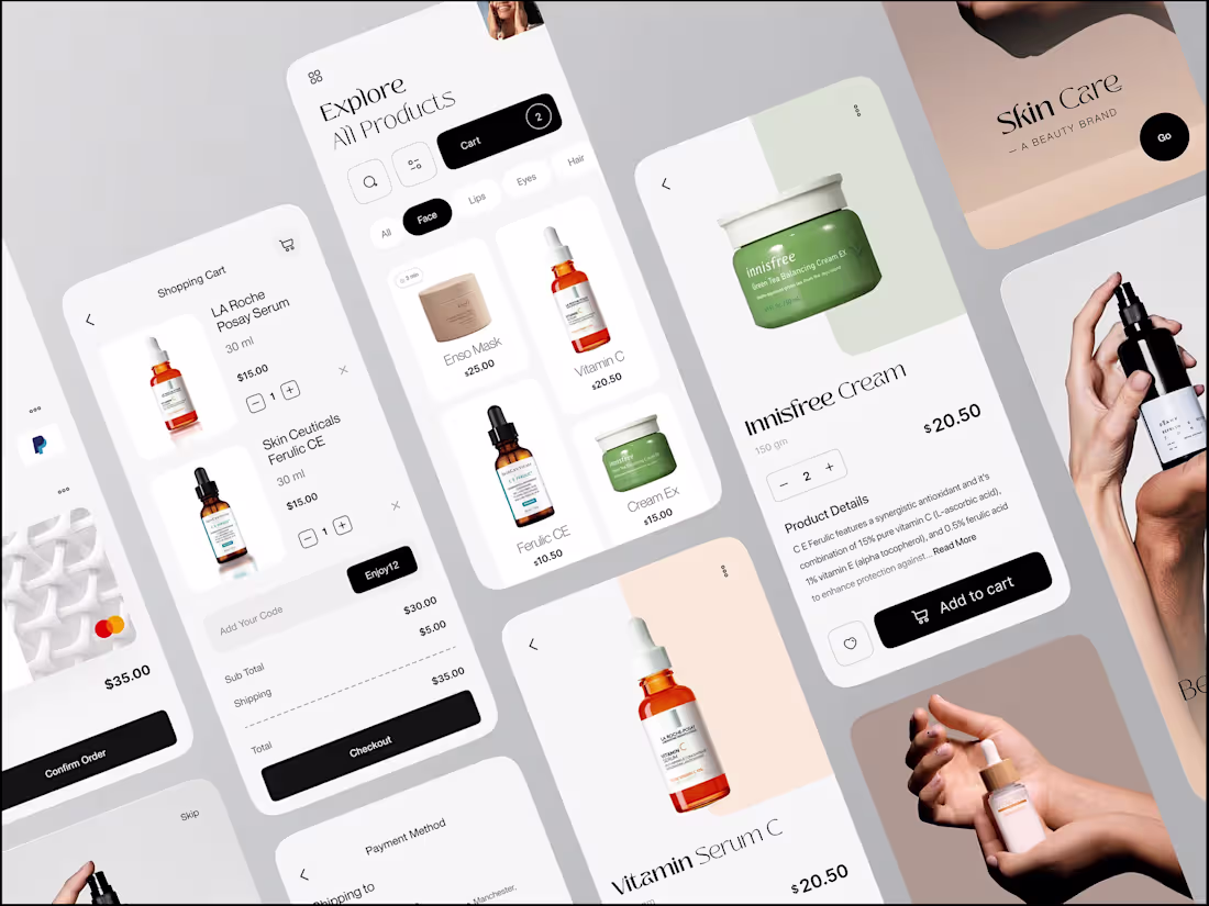 Cover image for Seamless Beauty Shopping Experience Design
