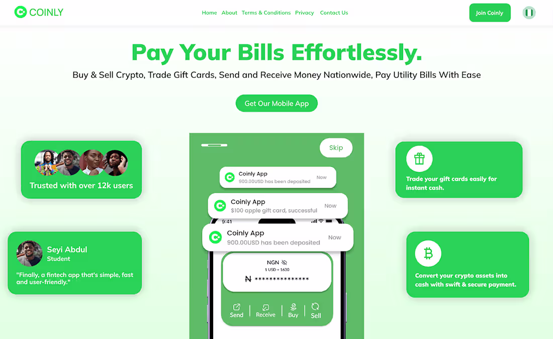Cover image for fintech landing page