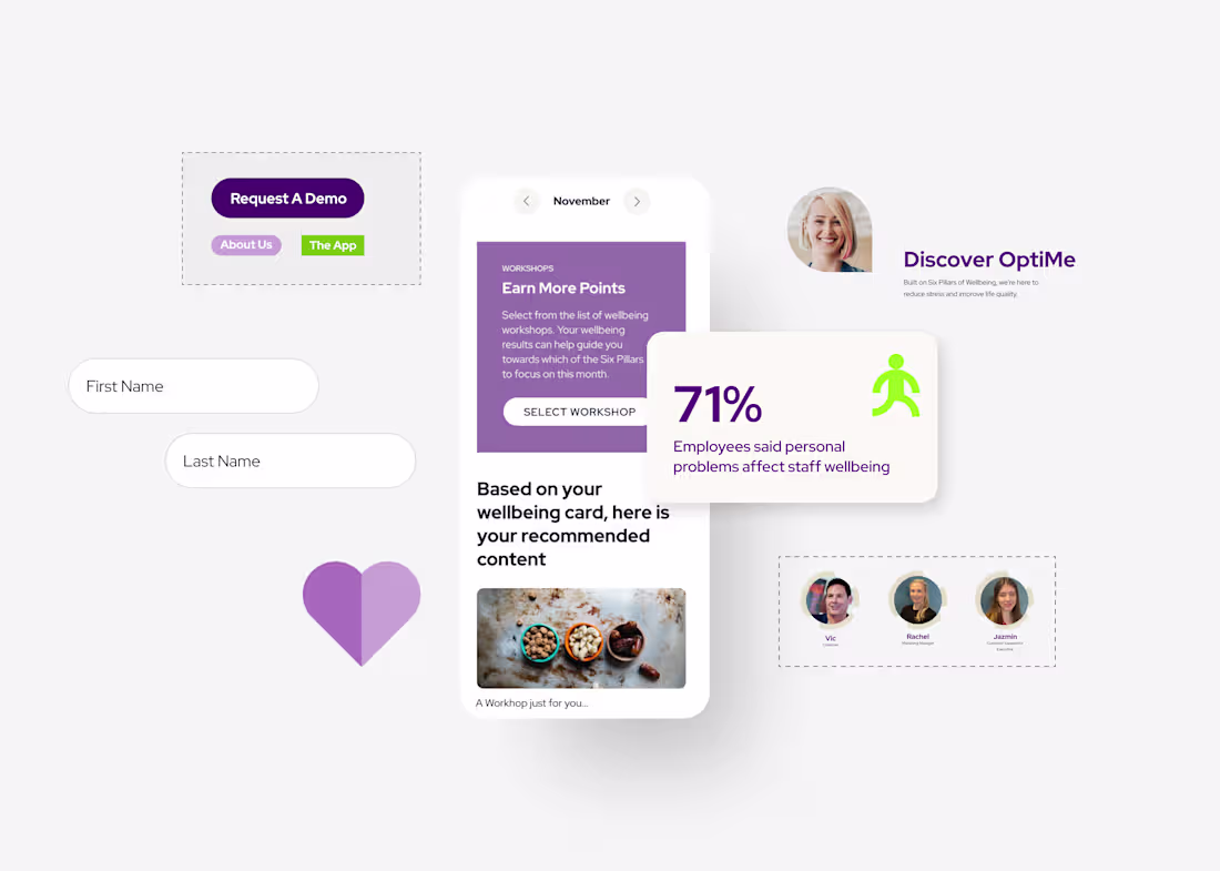 Cover image for OptiMe Wellbeing: A fresh, vibrant