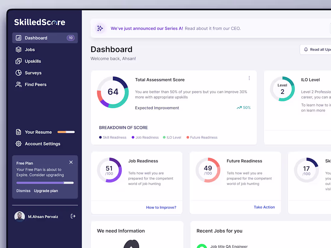 Cover image for SaaS AI Product Dashboard Design :: Behance