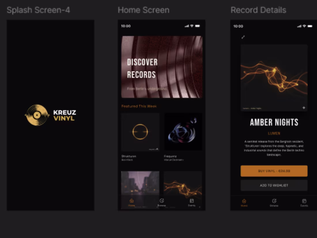 Cover image for Berlin Vinyl Record Shop App: UX/UI Design Case Study