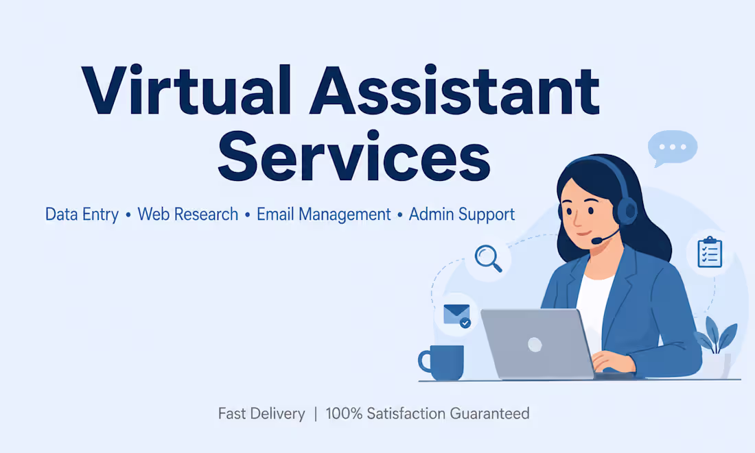 Cover image for Virtual Assistant Services 
Providing professional