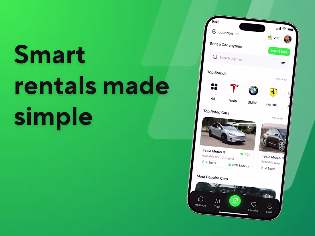 Cover image for DriveNow Car Rental App 
