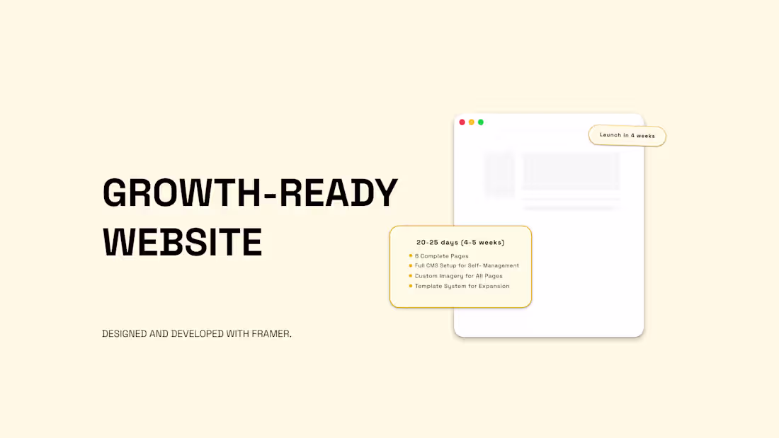 Cover image for Growth-Ready Website
