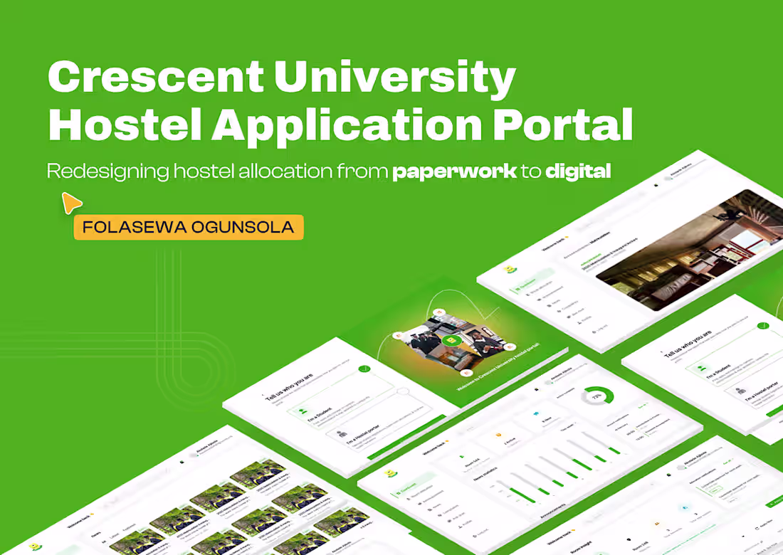 Cover image for University Hostel Portal UI/UX design