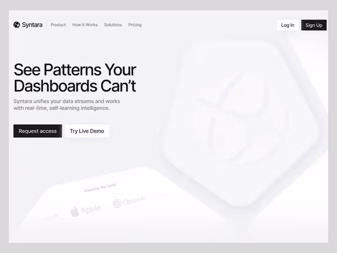 Cover image for Syntara landing page