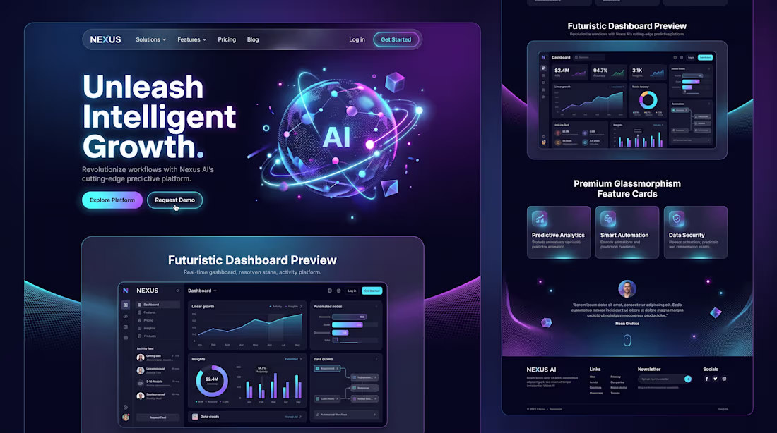 Cover image for Nexus AI Modern SaaS Platform