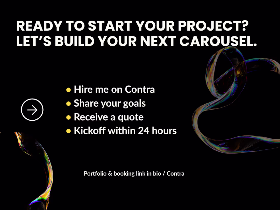 Cover image for Startup Pitch Deck & Instagram Carousel Design in Canva