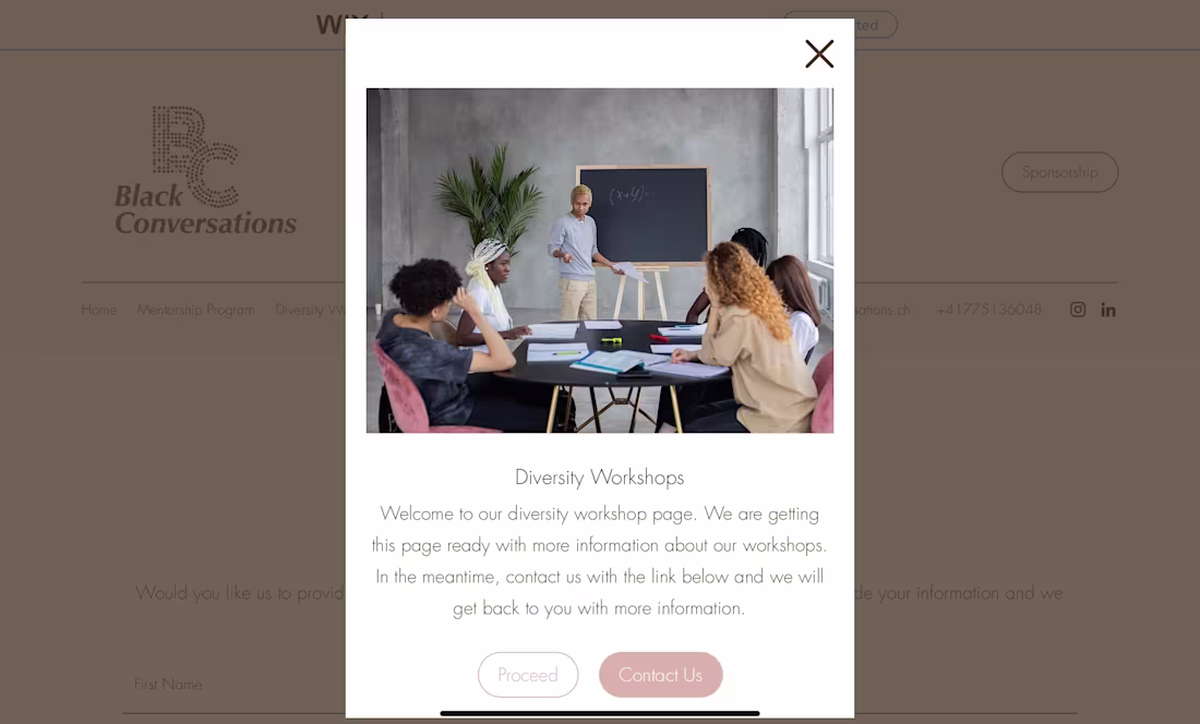 Cover image for Landing page for website and