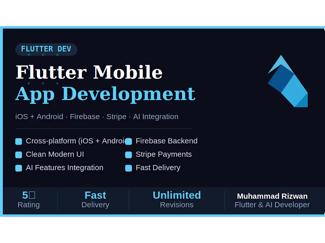 Cover image for Flutter Mobile App Development
