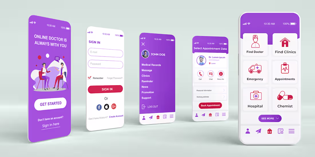 Cover image for Doctor Mobile App design :: Behance