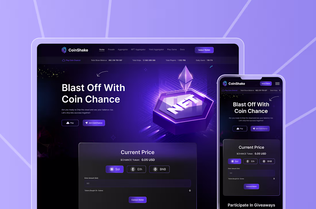 Cover image for CoinShake is a visually striking