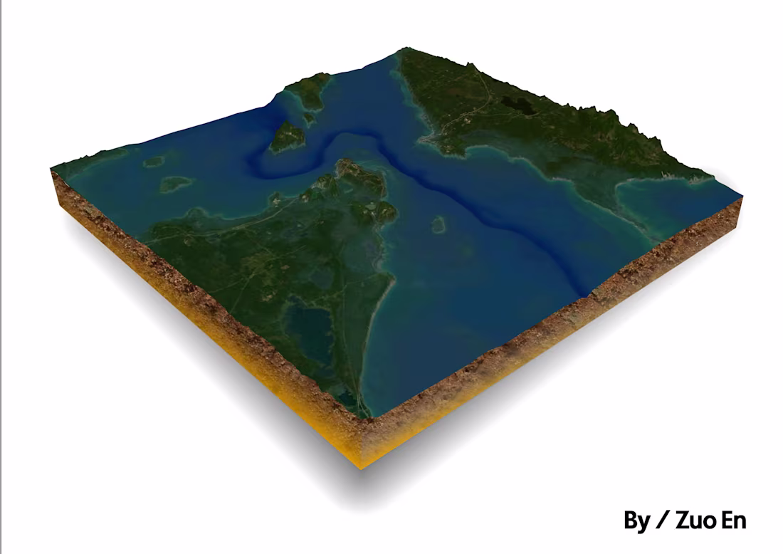 Cover image for 3D Satellite Terrain and Bathymetry
