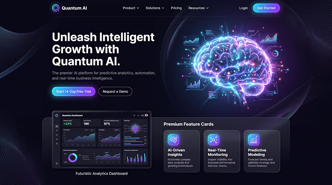 Cover image for Quantum AI Premium SaaS Platform