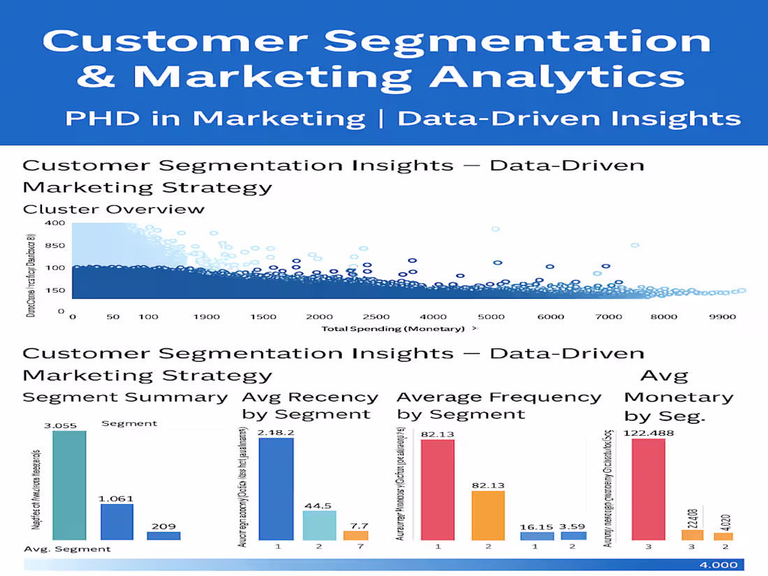 Cover image for Customer Segmentation & RFM Analysis Dashboard (R + Tableau)