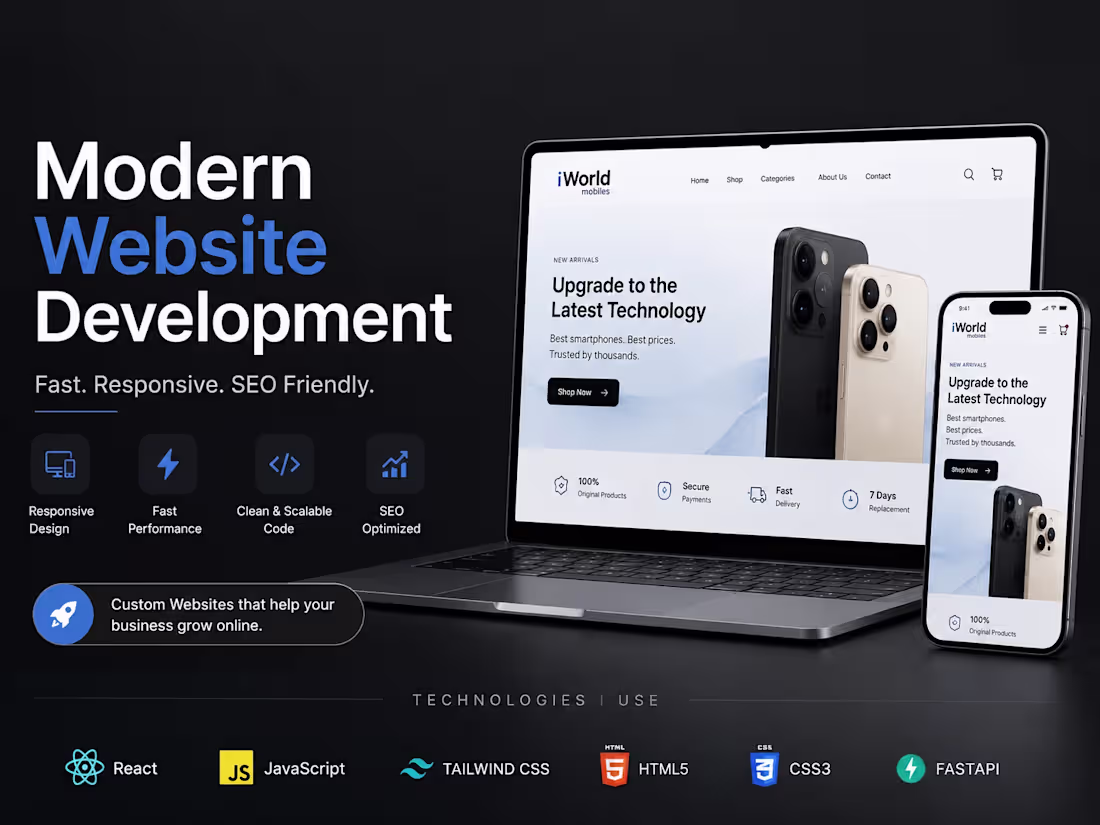 Cover image for Custom Website Development