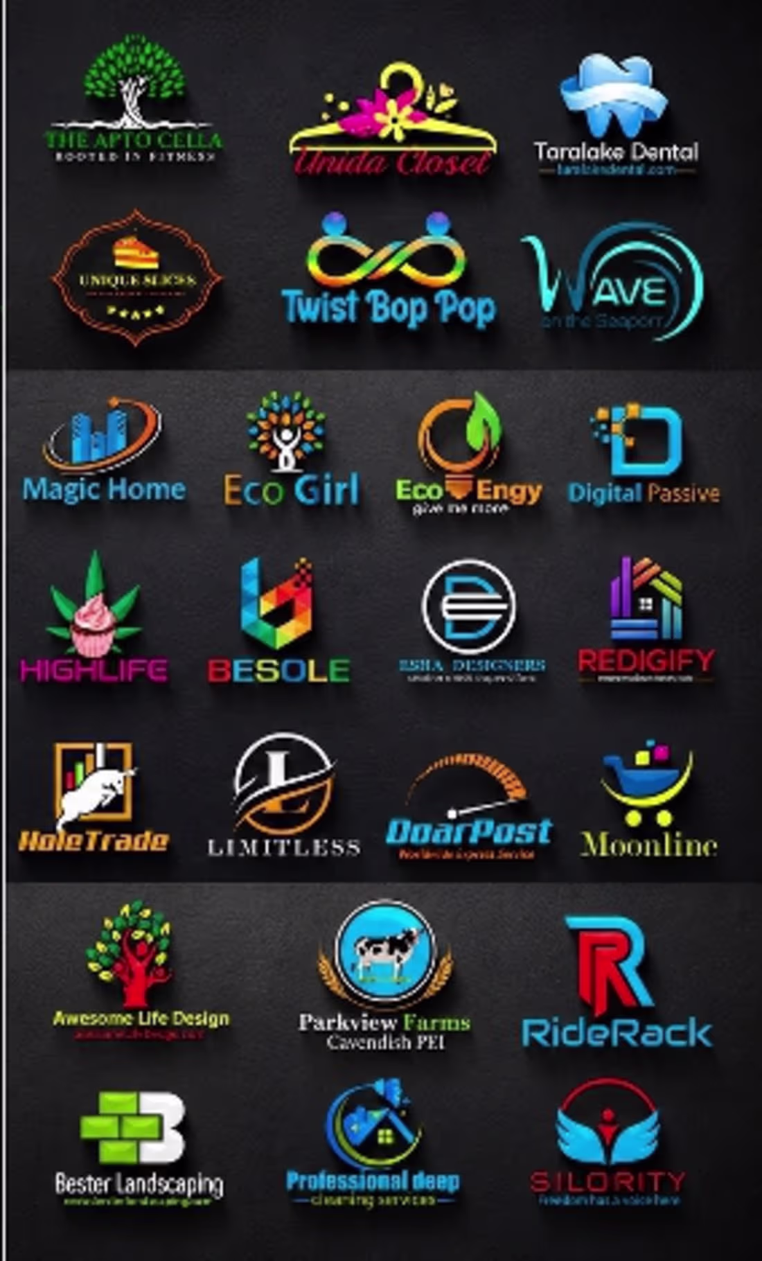 Cover image for "Professional logo design portfolio showcase,