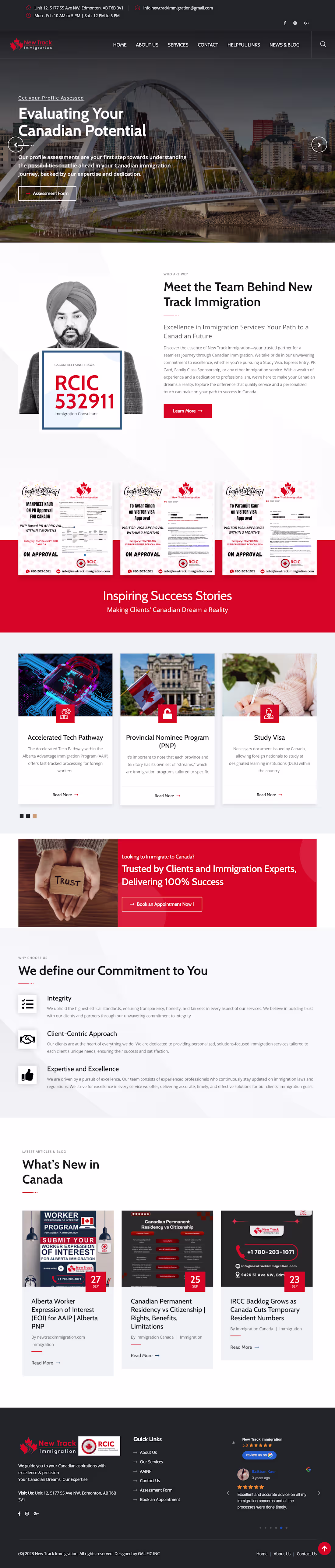 Cover image for Immigration Consultancy Website 
Built a