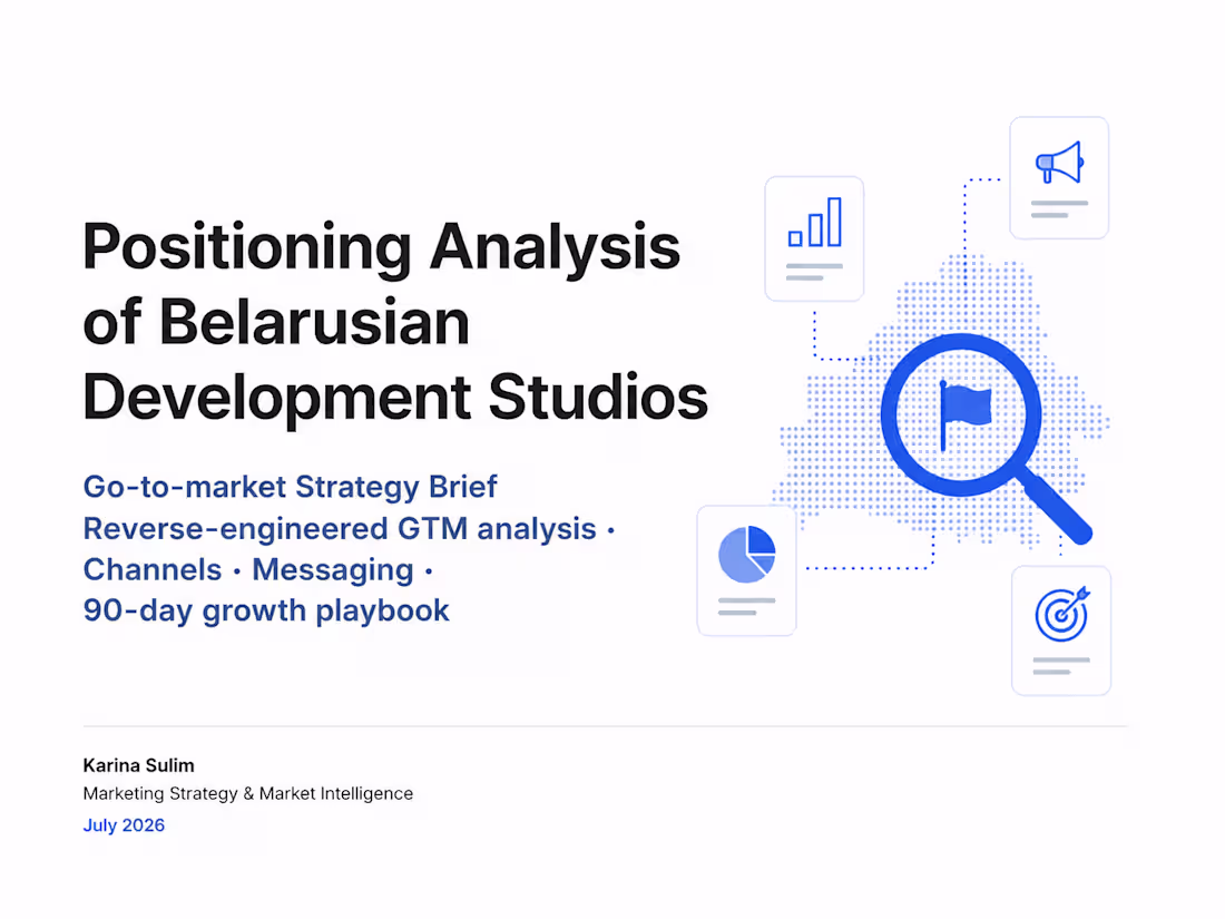 Cover image for Positioning Analysis of Belarusian Development Studios