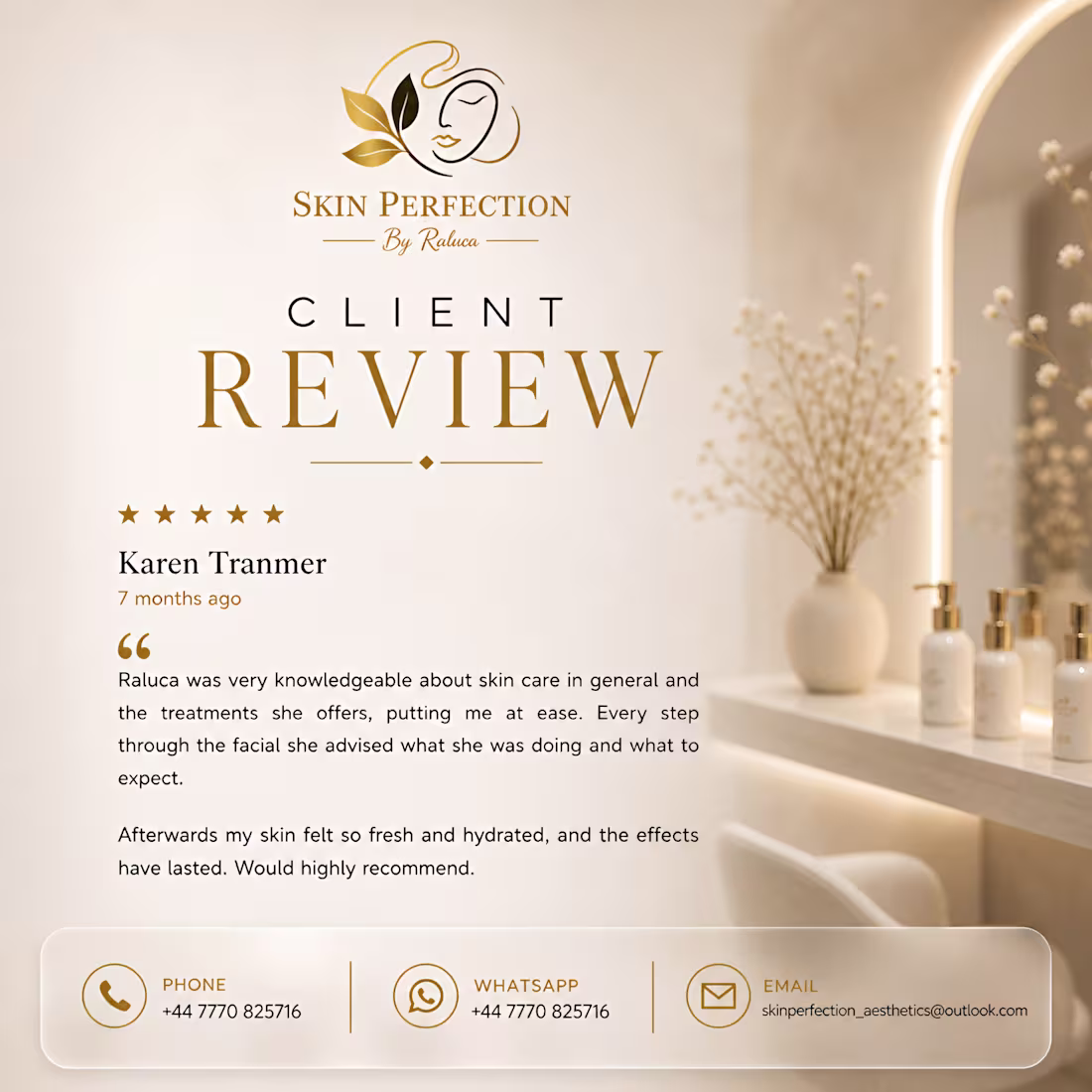 Cover image for Created a luxury aesthetics brand