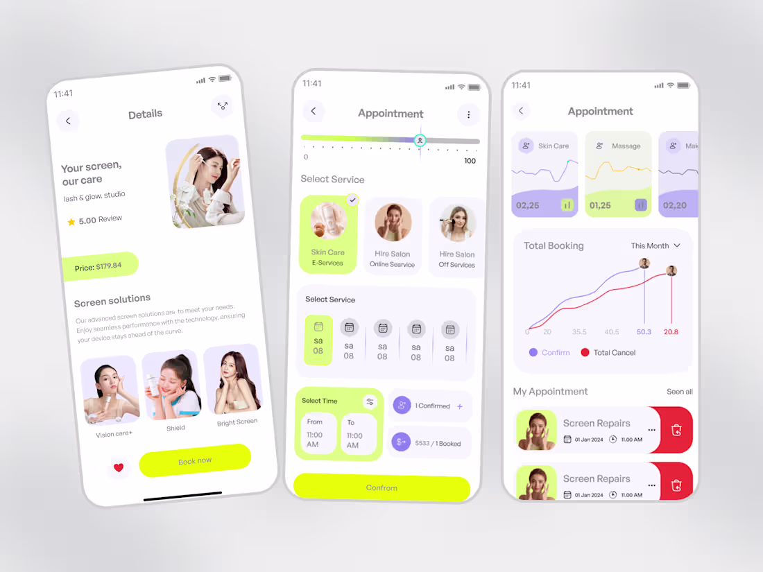 Cover image for Boosky-Beauty & Wellness Services -Mobile App UI/UX