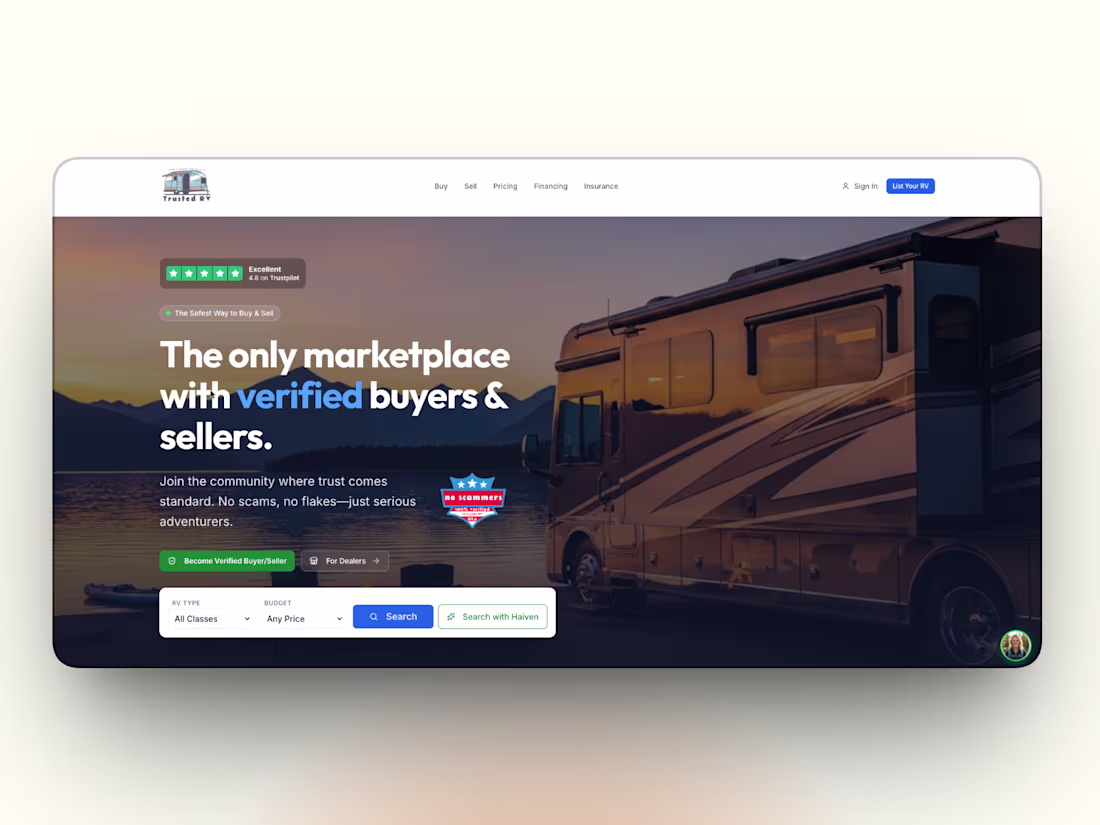 Cover image for TrustedRV Marketplace Flow Enhancement